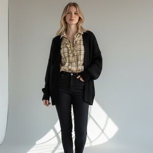 Ella Moss Plaid Ruffle Top